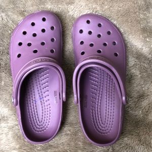 purple crocs